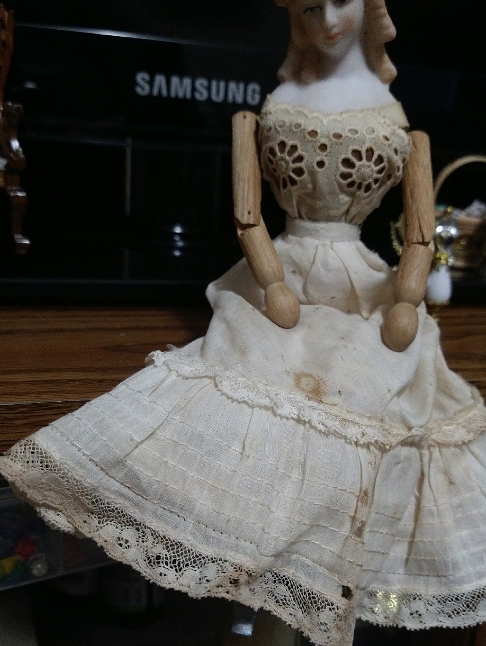 Penelope Wooden Peg Doll